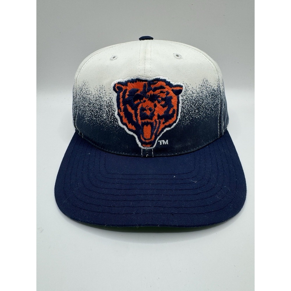 VTG Chicago Bears Annco Snapback Hat Big Logo NFL 90s Gradient Green Underbill